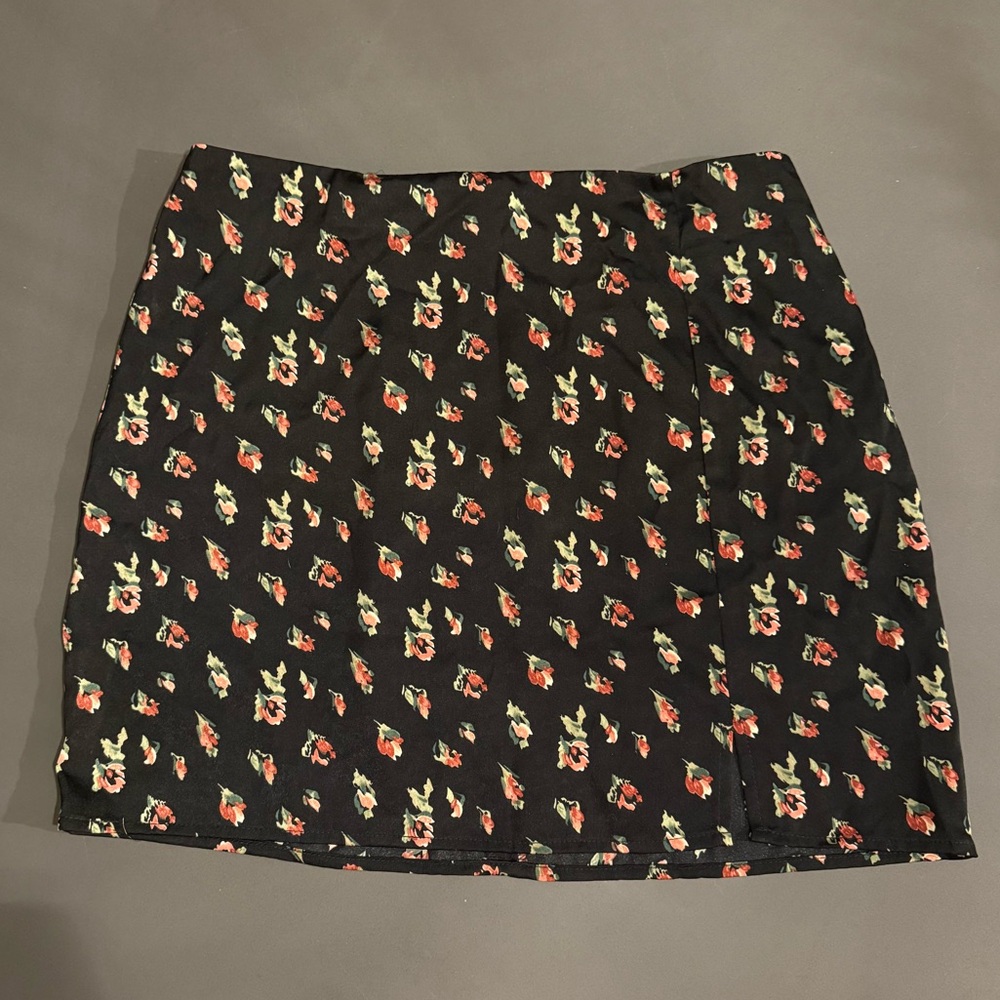 Lush Floral Mini Skirt
